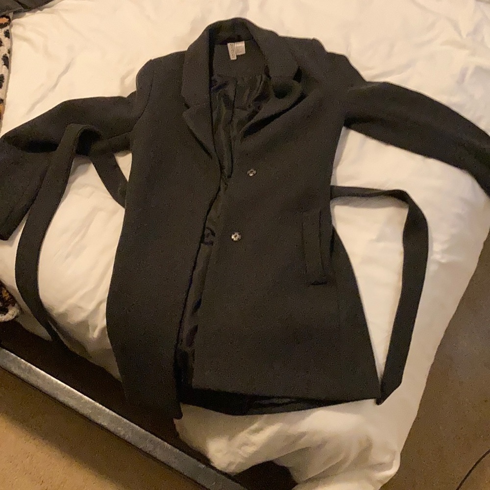 Divided pea coat